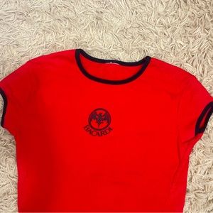 Bacardi baby tee (size: S-M)